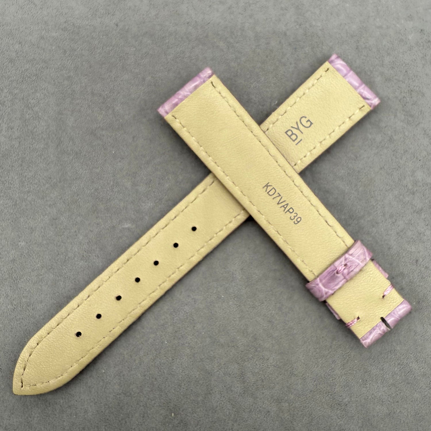 Compatible with Cartier Tank Purple Circular Pattern ALLIGATOR Strap