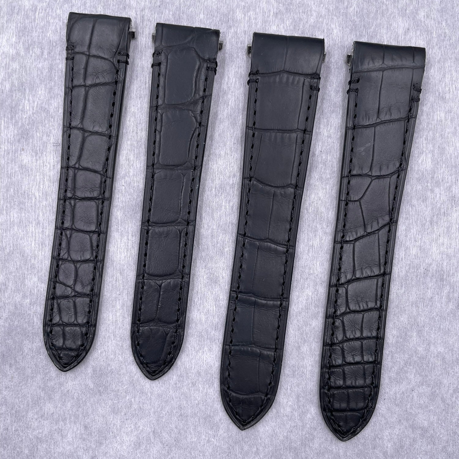 Fits Cartier Santos Series WJSA0013 Deep Brown Matelassé Leather Quick-Release Foldover Handmade Watch Strap