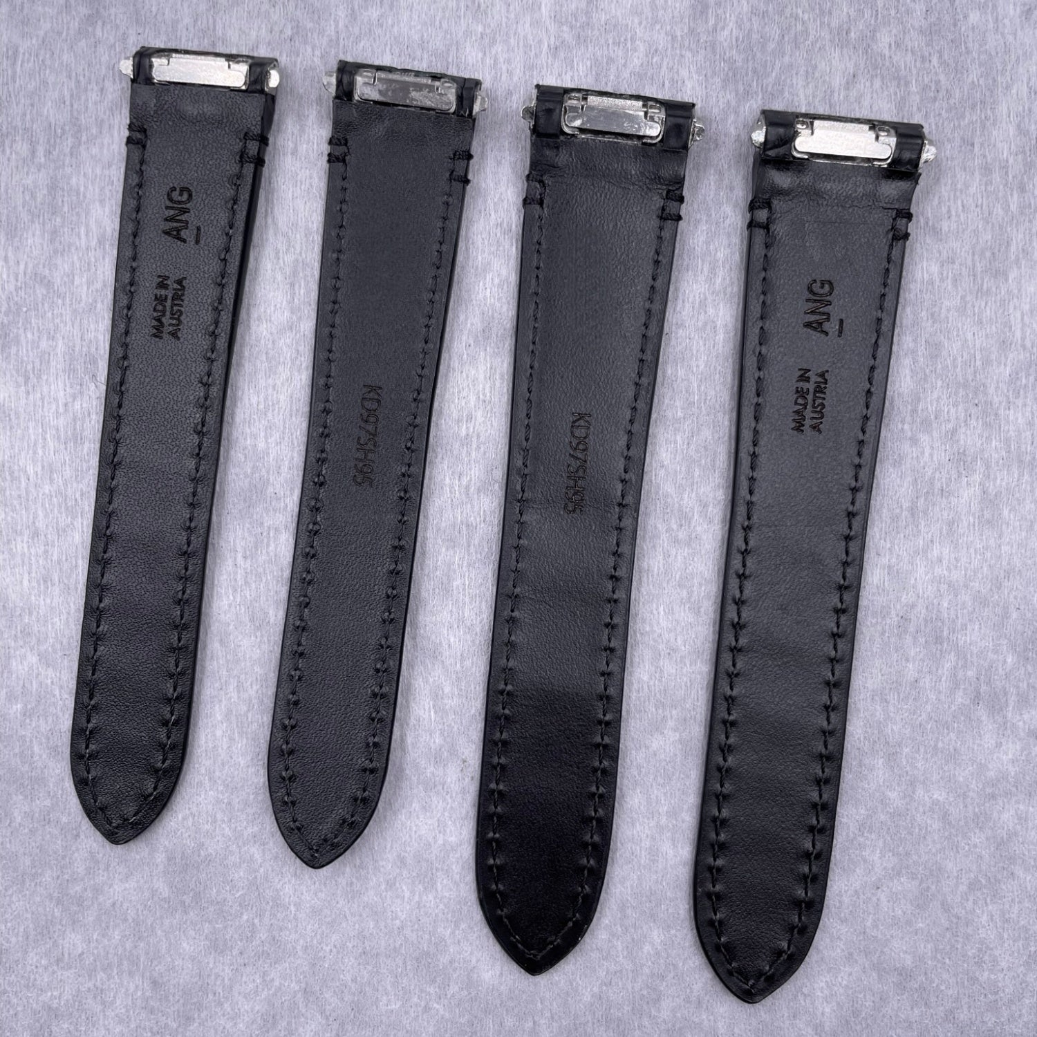 Fits Cartier Santos Series WJSA0013 Deep Brown Matelassé Leather Quick-Release Foldover Handmade Watch Strap
