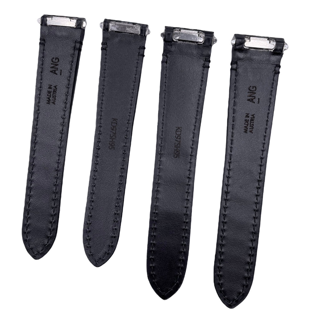 Fits Cartier Santos Series WJSA0013 Deep Brown Matelassé Leather Quick-Release Foldover Handmade Watch Strap