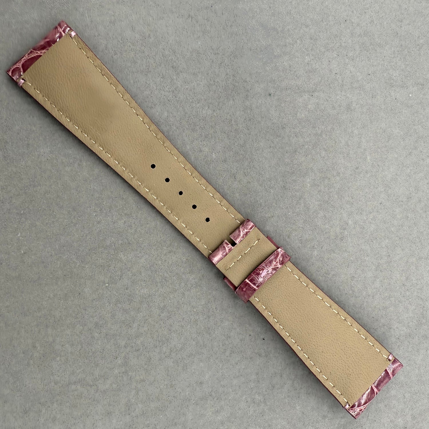 Compatible with Gucci Purple ALLIGATOR Bamboo Pattern Strap Handmade Custom