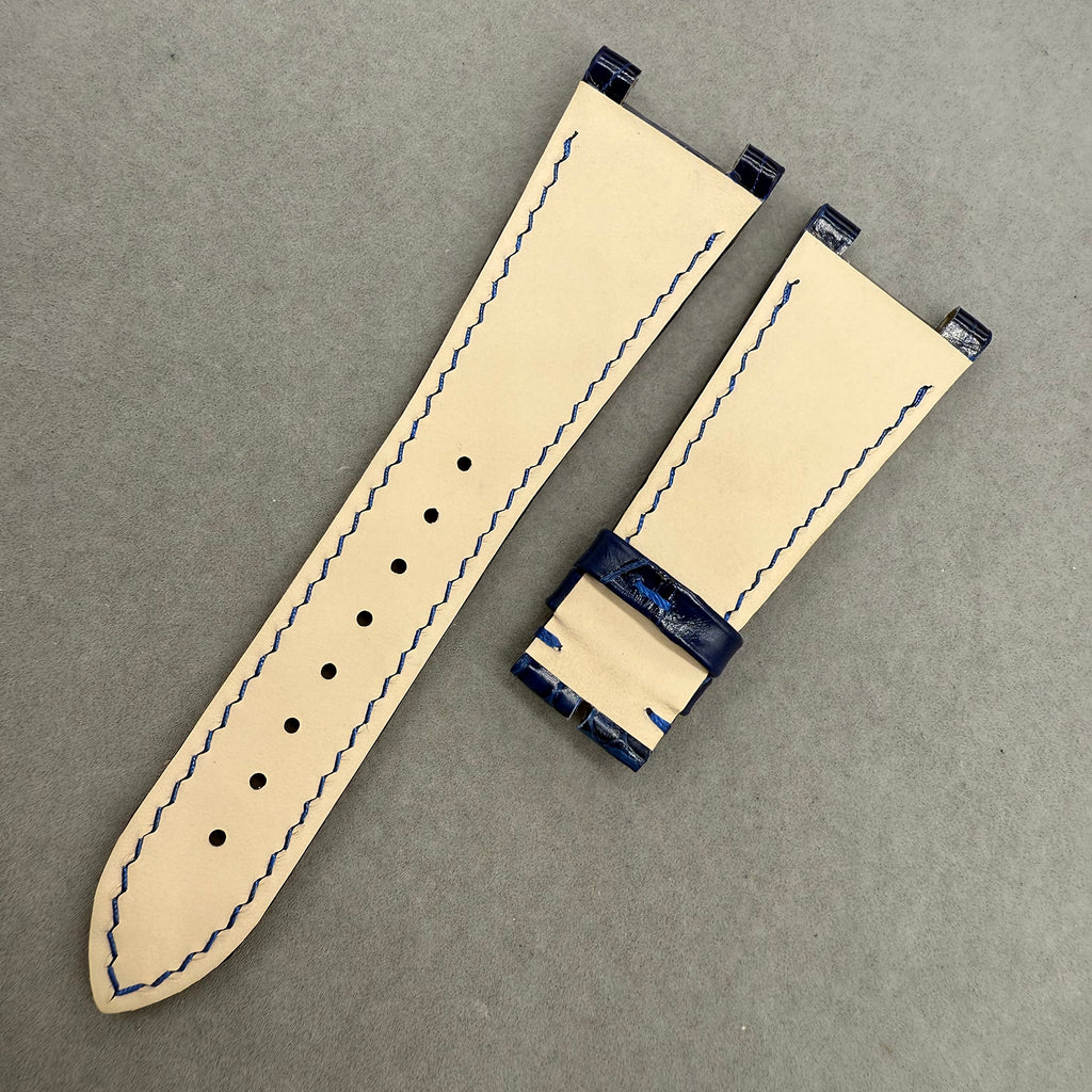 Compatible with Patek Philippe Nautilus 5712 Polished ALLIGATOR Strap