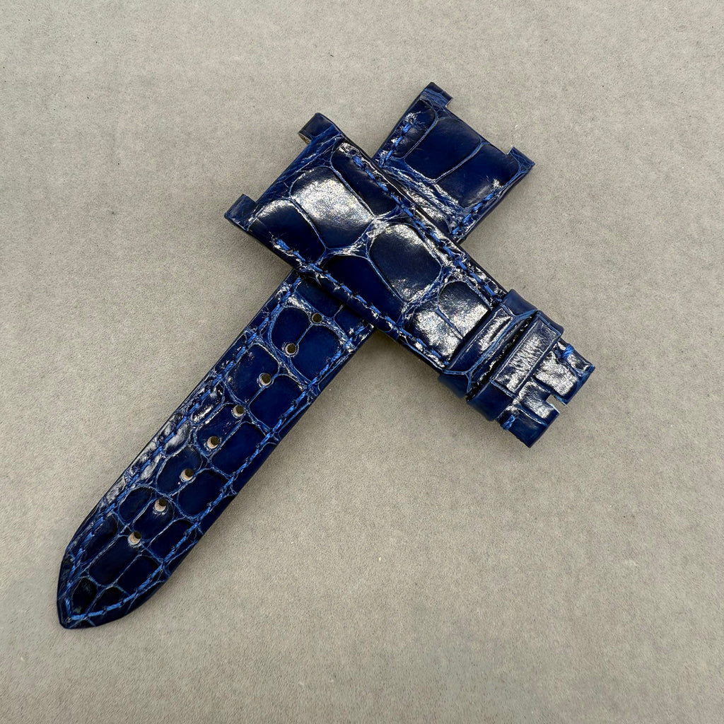 Compatible with Patek Philippe Nautilus 5712 Polished ALLIGATOR Strap