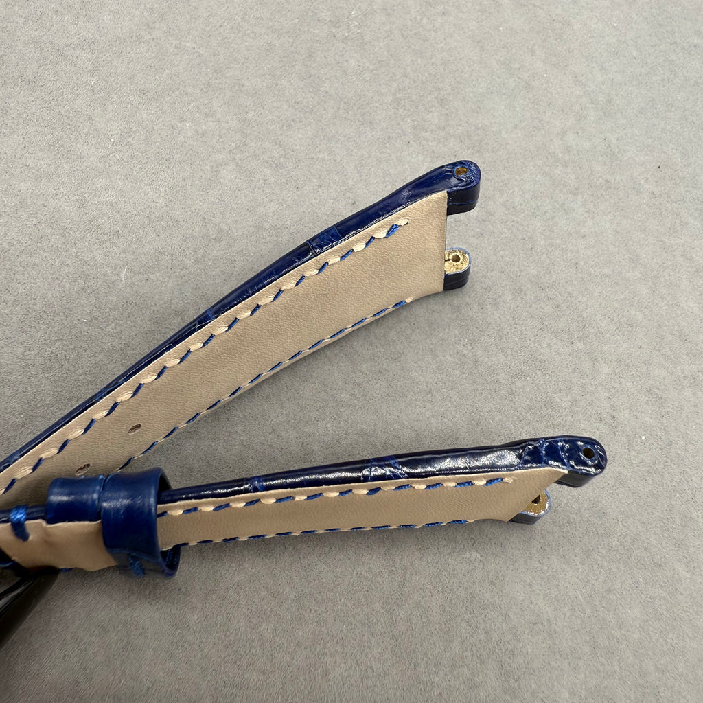 Compatible with Patek Philippe Nautilus 5712 Polished ALLIGATOR Strap