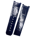 Custom Handmade Glossy Blue Alligator Leather Watch Strap for OMEGA Constellation (35.5mm Case, 23-Notch, Model: 23)