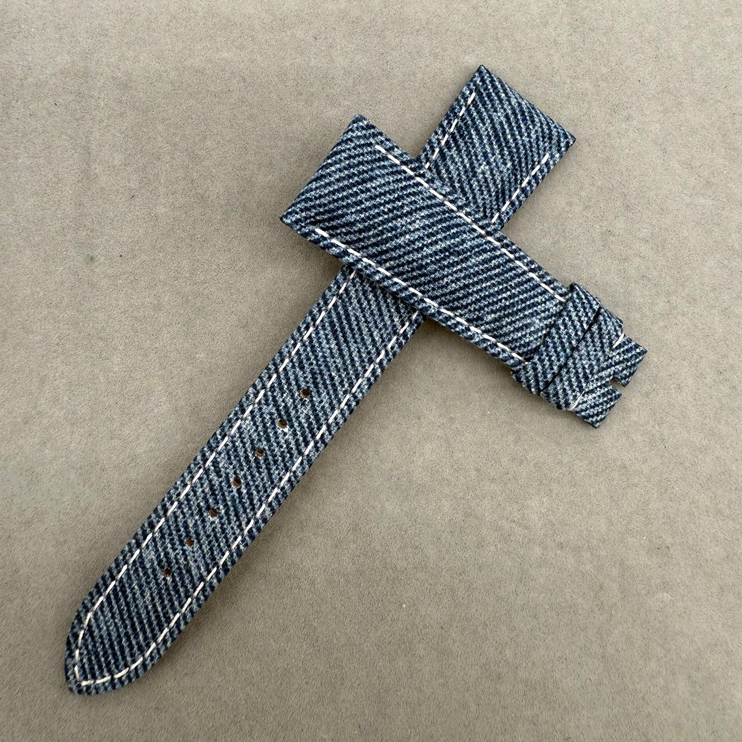 Compatible with Patek Philippe Complications Collection 5146 5271 5296 Blue Denim Strap Handmade Custom