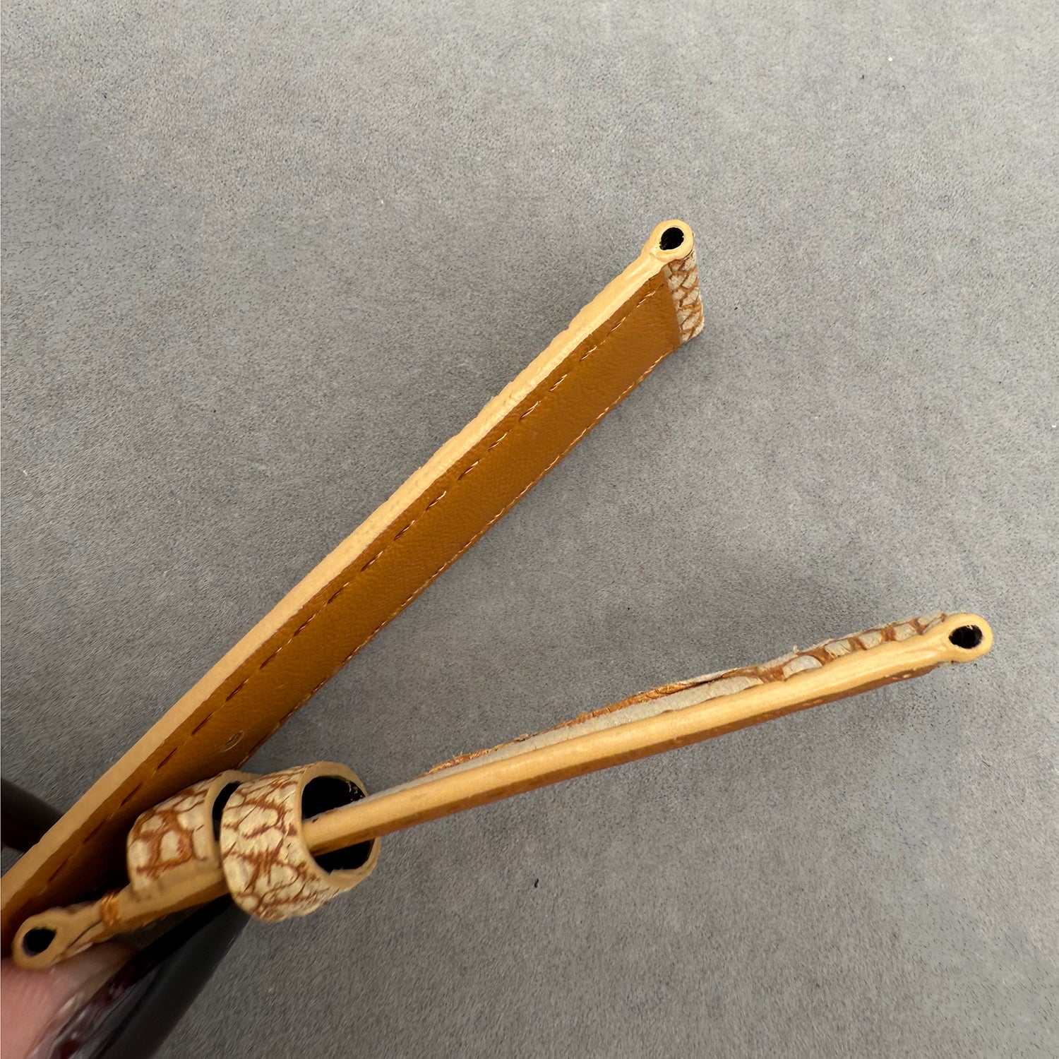 Sand Gold Ostrich Leather Custom Strap