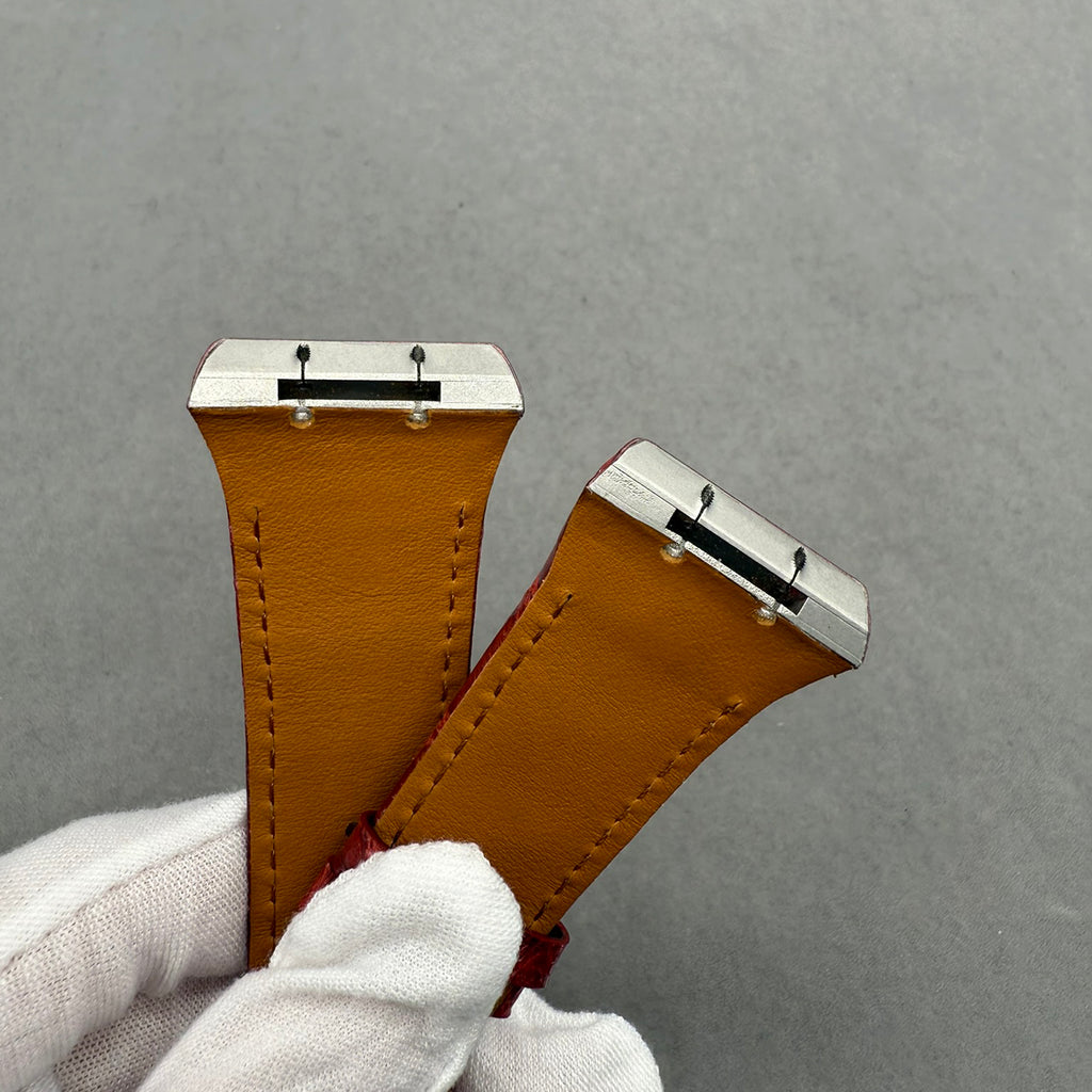 Fits Franck Muller V32 Glossy ALLIGATOR Leather Watch Strap