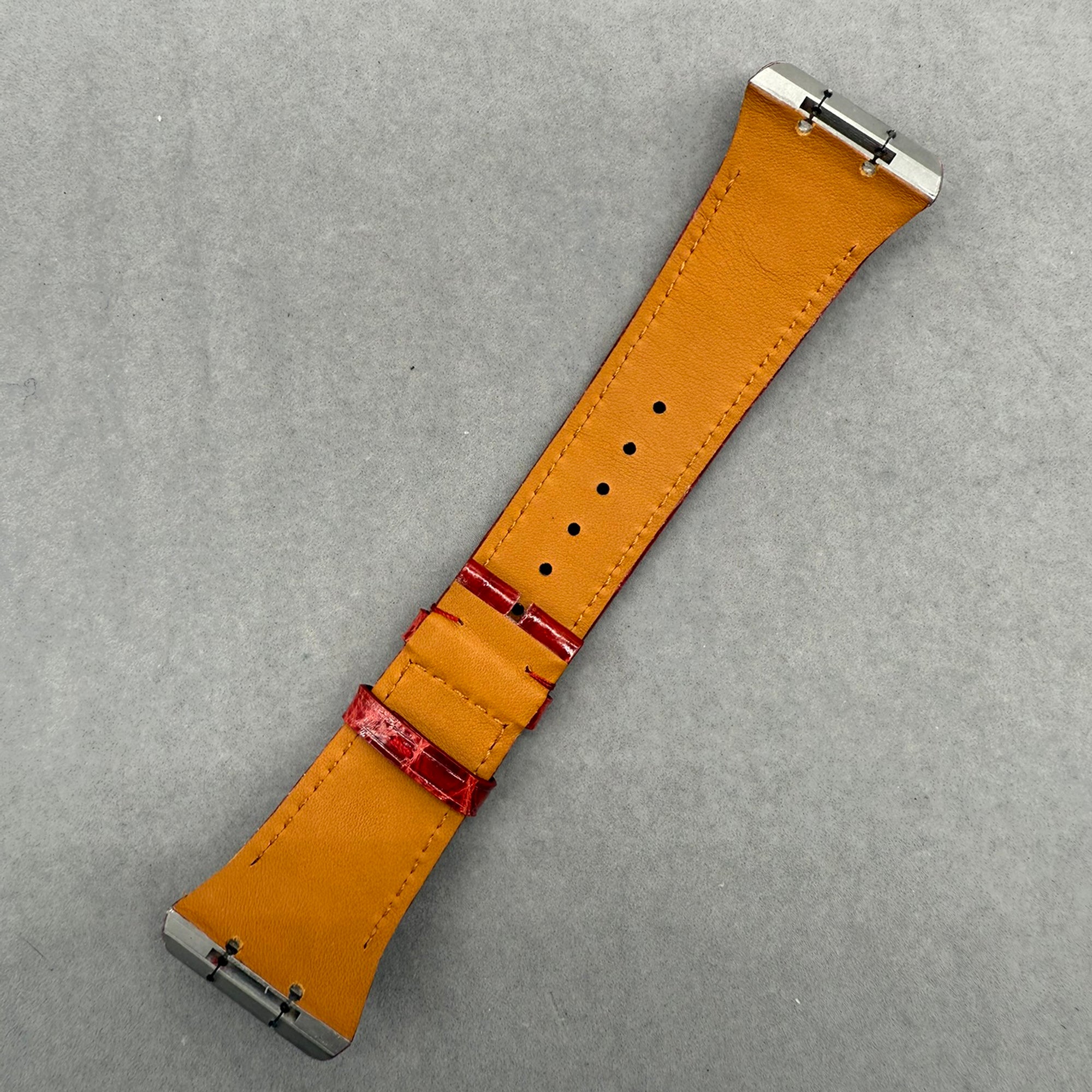 Fits Franck Muller V32 Glossy ALLIGATOR Leather Watch Strap