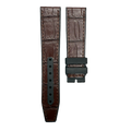 Fits IWC Pilot IW388116 IW388117 IW378009 IW328106 ALLIGATOR Leather with Rubber Lining Watch Strap