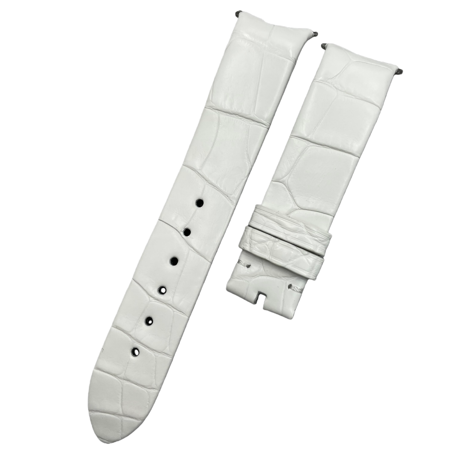 Fits Piaget 69 Limelight Gala Glossy Milk Tea Color ALLIGATOR Genuine Leather Handmade Watch Strap Customized