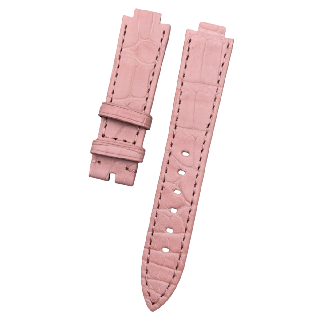 Fits LV Smart Watch ALLIGATOR Handmade Custom Genuine Leather Quick-Release Watch Strap
