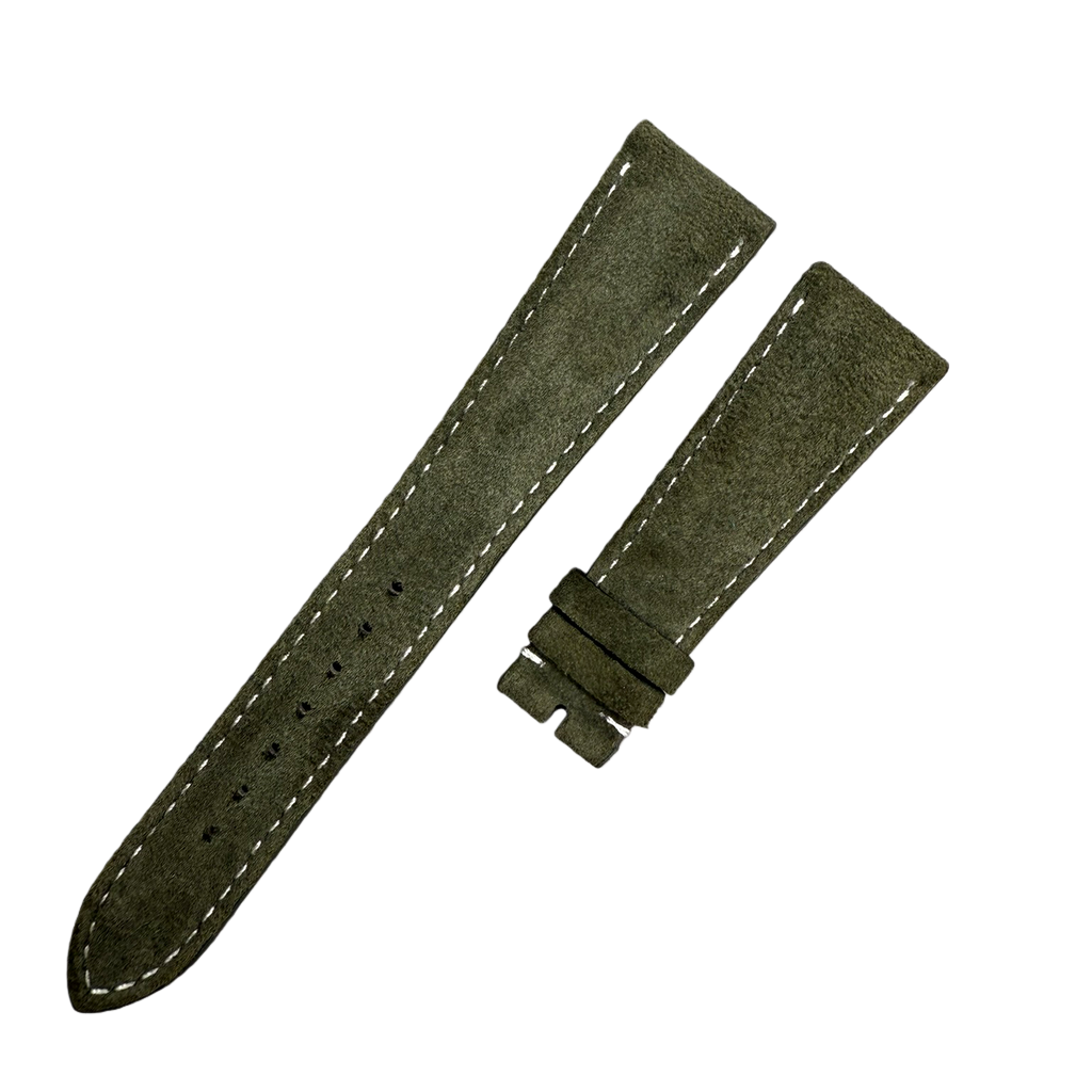 Fits Patek Philippe Olive Green Suede Watch Strap