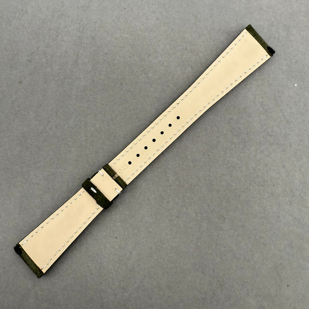 Fits Patek Philippe Olive Green Suede Watch Strap