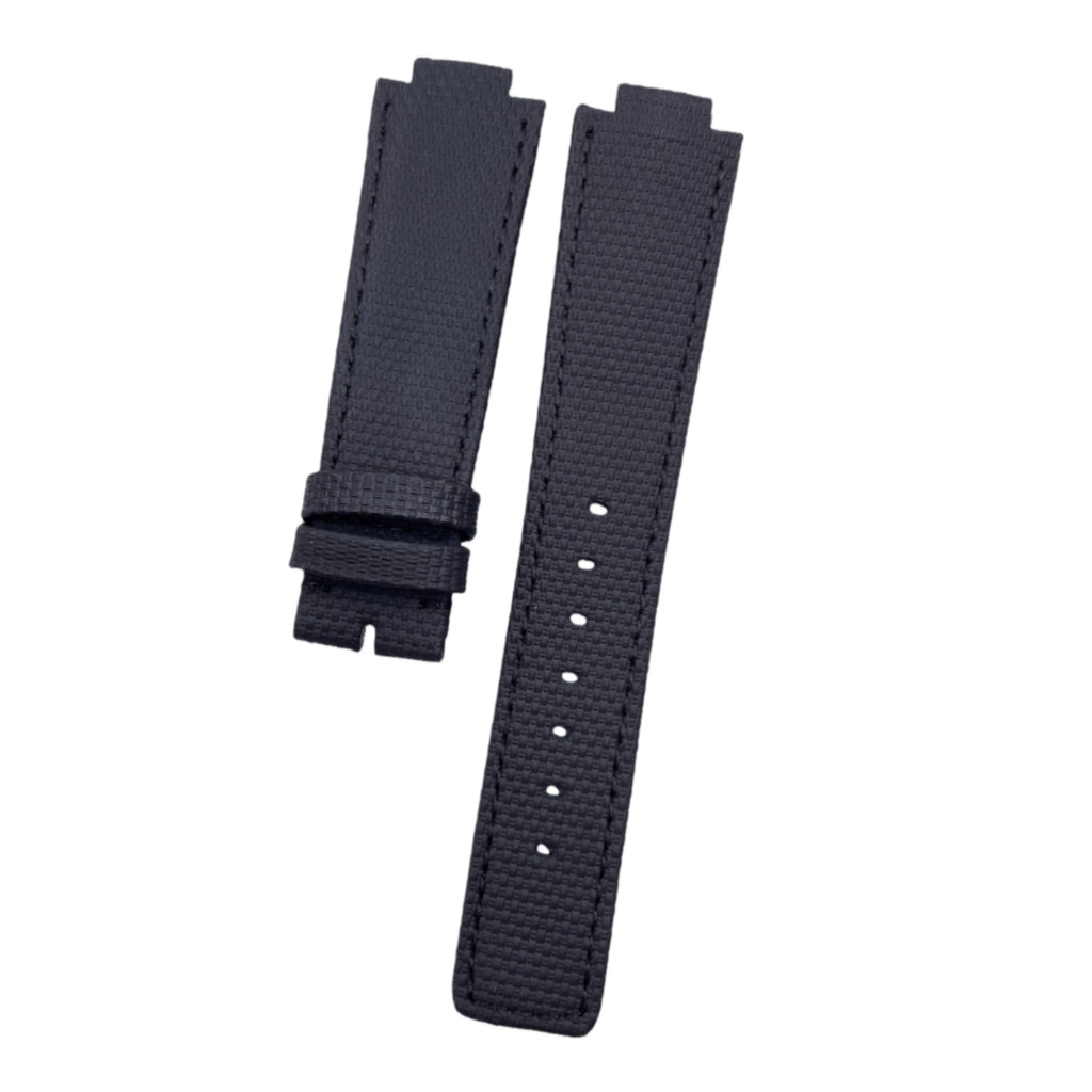 Fits LV Smart Watch Black Nylon Rubber Watch Strap