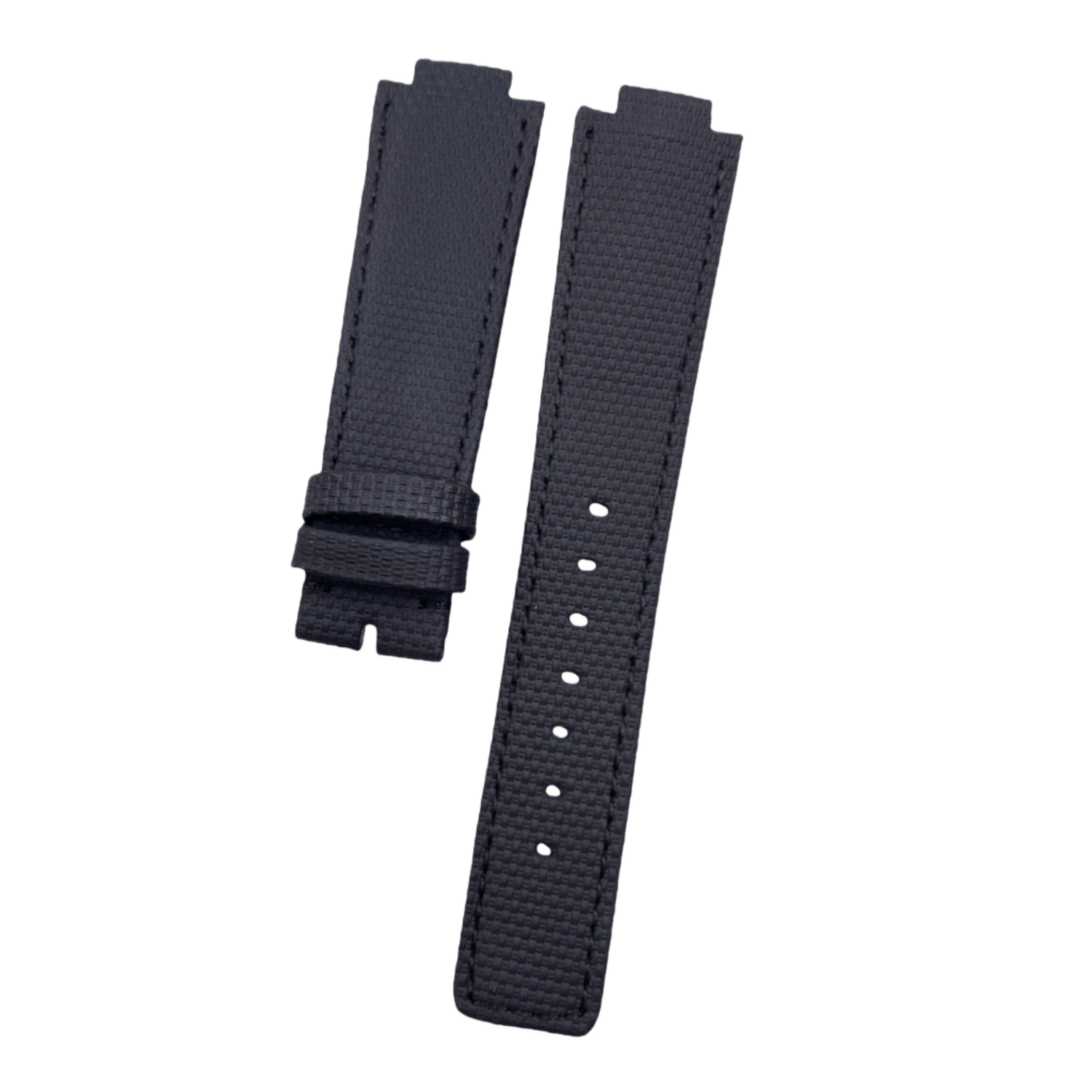 Fits LV Smart Watch Black Nylon Rubber Watch Strap