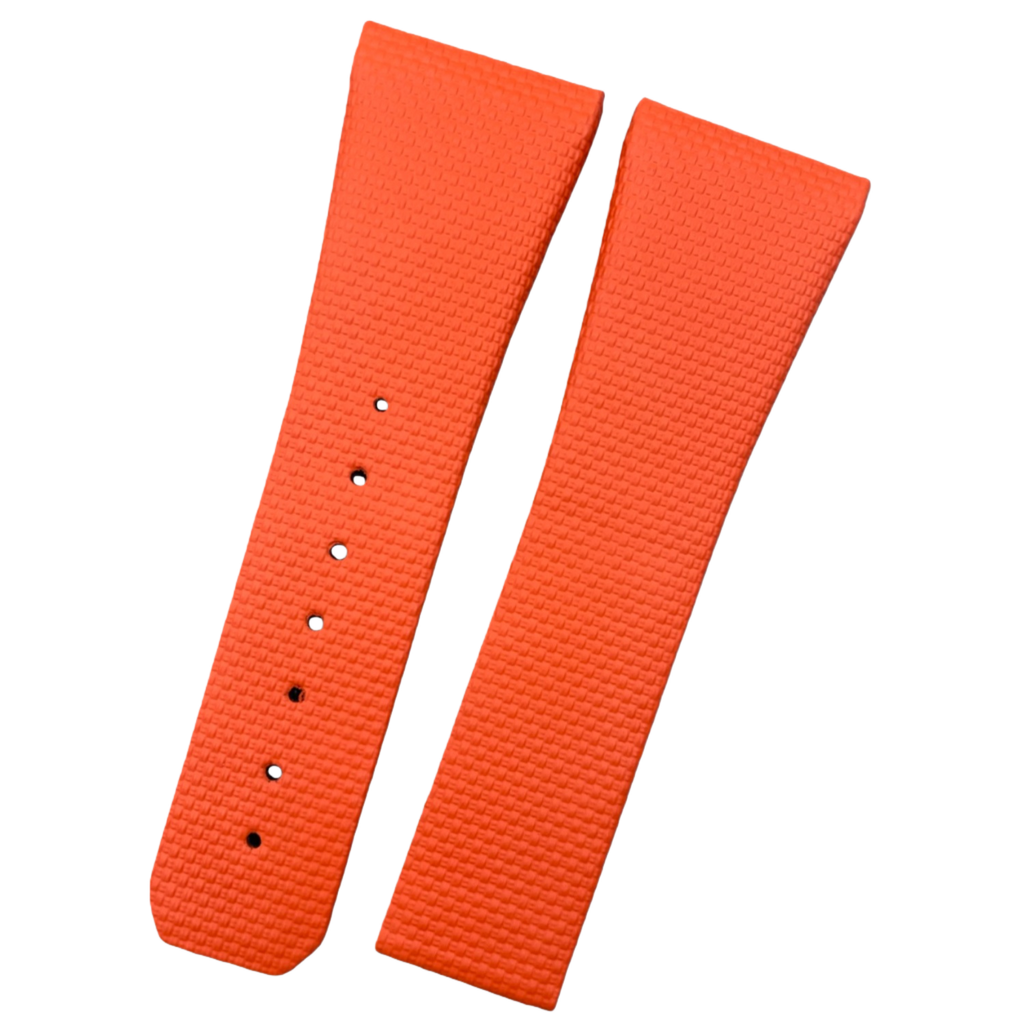 Custom Handmade Nylon Texture Fluororubber Watch Strap for OMEGA Constellation Series (Model: 1819.51.91, 28mm)