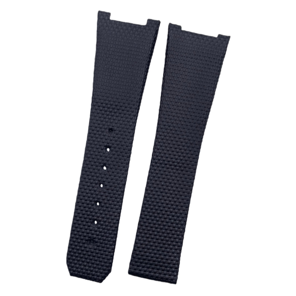 Compatible with Omega Constellation Double Eagle Manhattan Black Nylon Pattern Fluororubber Folding Strap