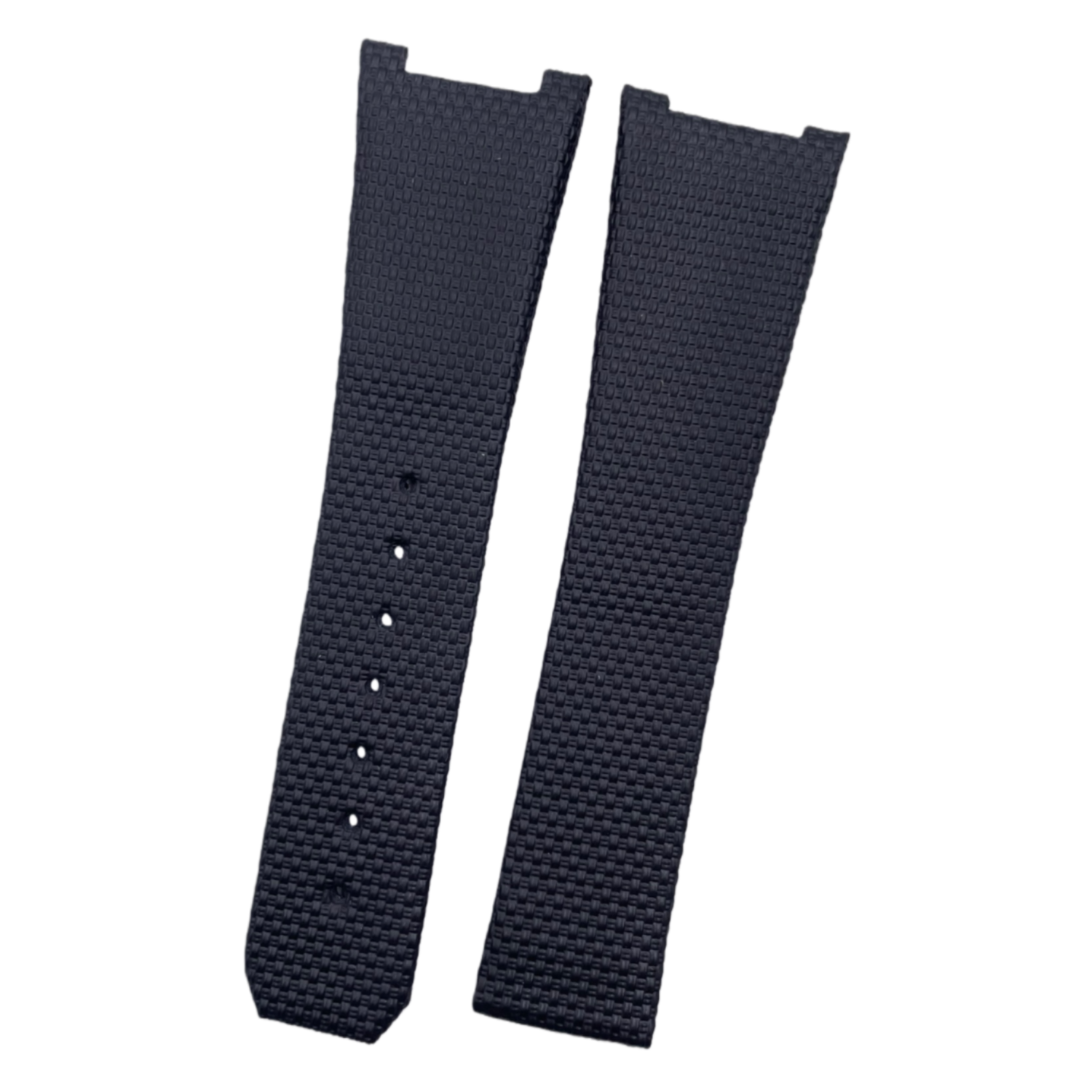 Compatible with Omega Constellation Double Eagle Manhattan Black Nylon Pattern Fluororubber Folding Strap