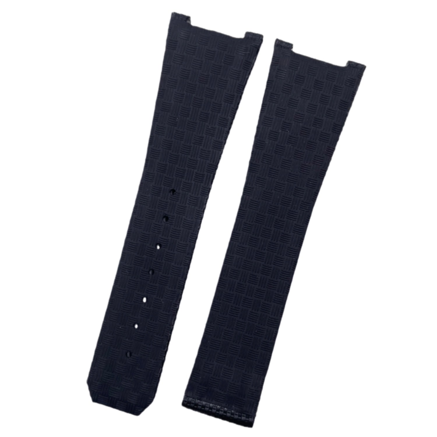 Compatible with Omega Constellation Double Eagle Manhattan Black Nylon Pattern Fluororubber Folding Strap
