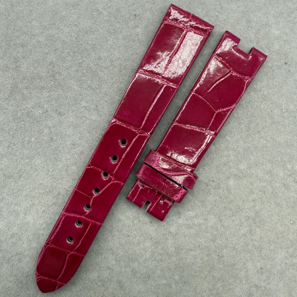 Alligator Leather Watch Strap for Breguet Reine de Naples 8918BB/5P/964/D00D3L Series - Deep Purple Strap