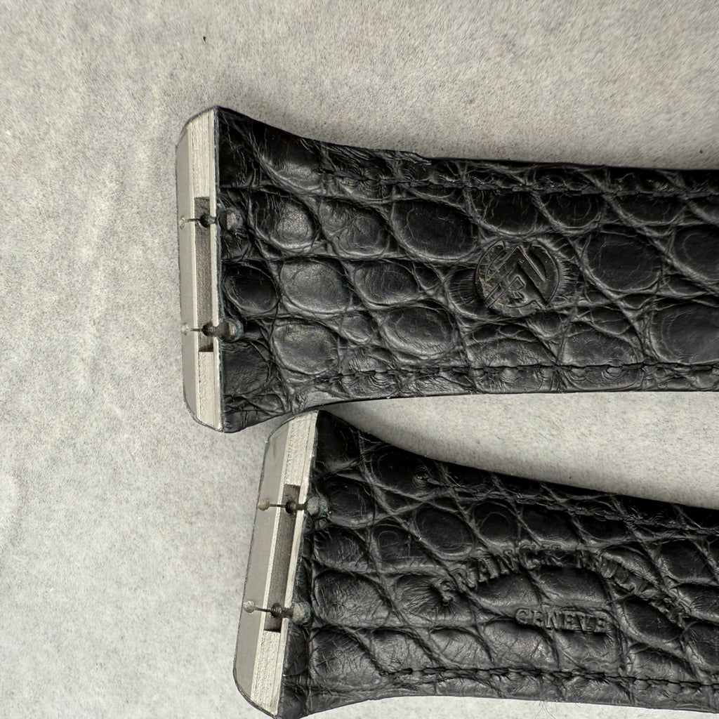 Pure Crocodile Leather Watch Strap Compatible with Franck Muller V45