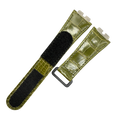 Compatible with Hublot 411 Series Crocodile Leather Velcro Watch Strap
