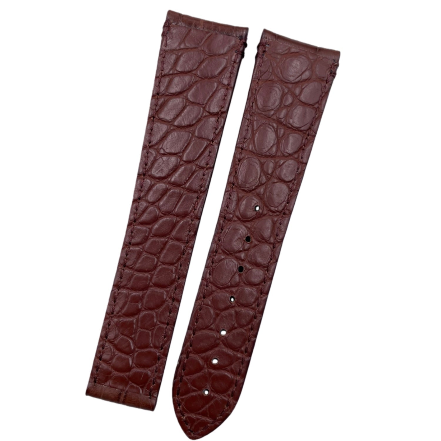 Compatible with Omega Seamaster and Speedmaster Series Ivory Yellow ALLIGATOR Strap Folding Custom Strap