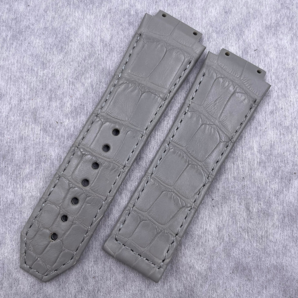 Compatible with Hublot Big Bang Classic Fusion 501/521 ALLIGATOR Folding Genuine Leather Strap