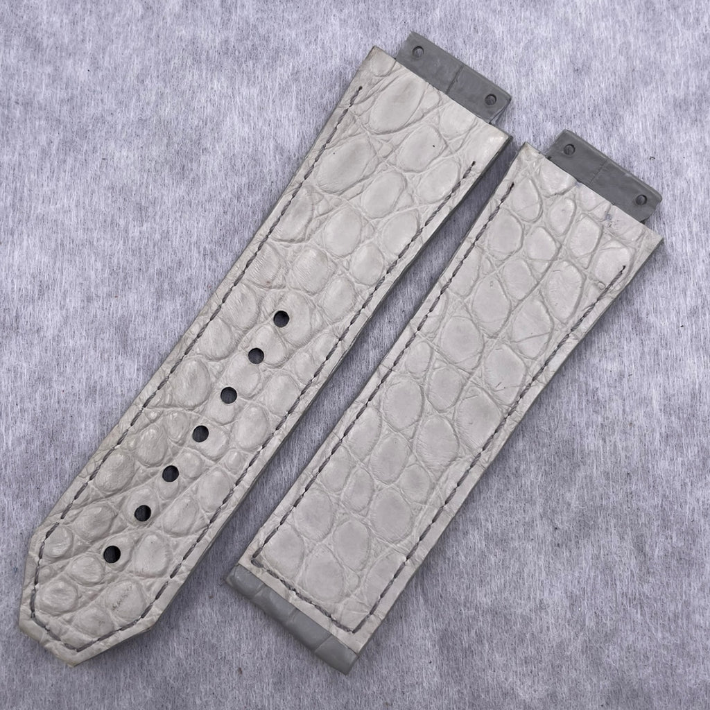 Compatible with Hublot Big Bang Classic Fusion 501/521 ALLIGATOR Folding Genuine Leather Strap