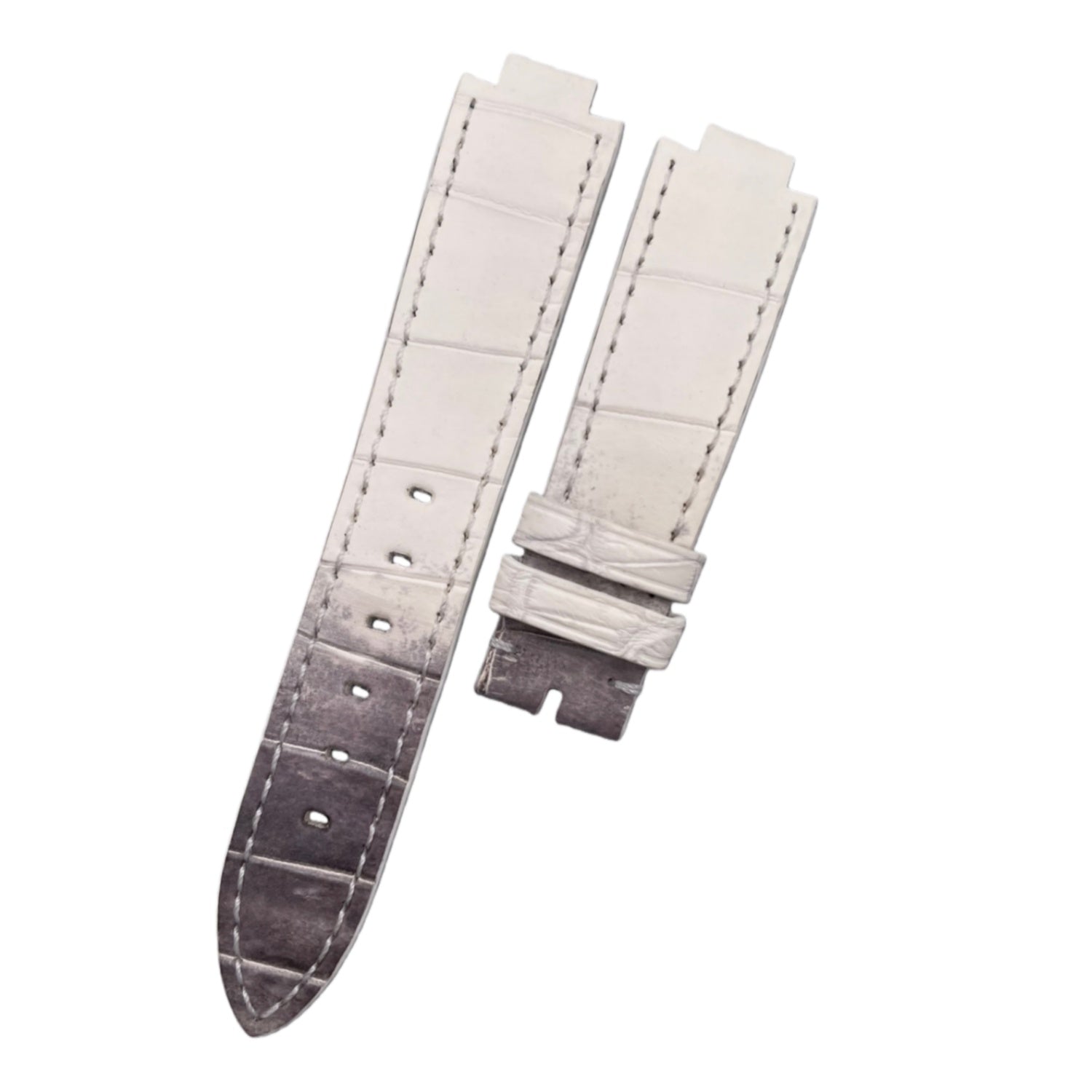 Fits LV Smart Watch ALLIGATOR Handmade Custom Genuine Leather Quick-Release Watch Strap