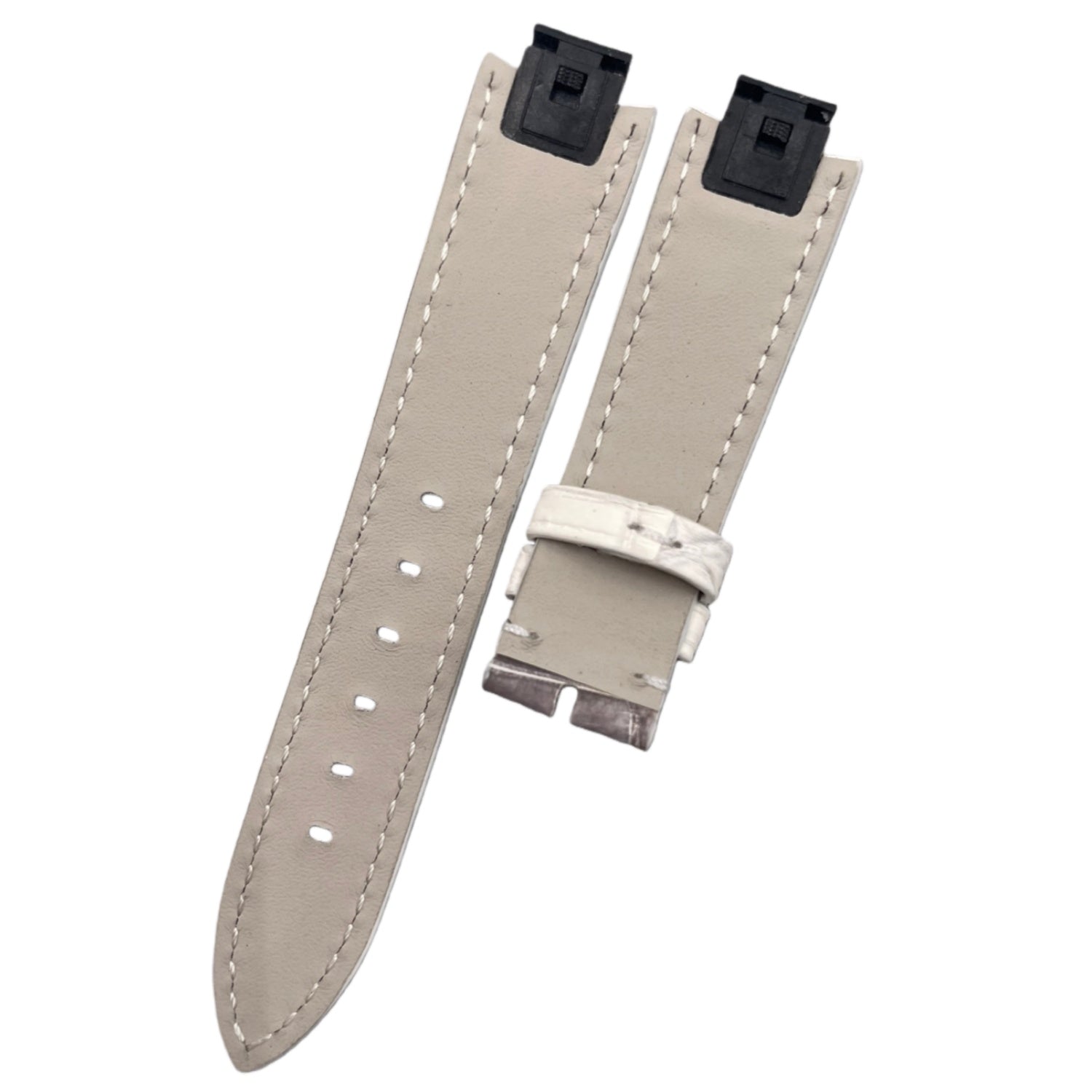 Fits LV Smart Watch ALLIGATOR Handmade Custom Genuine Leather Quick-Release Watch Strap