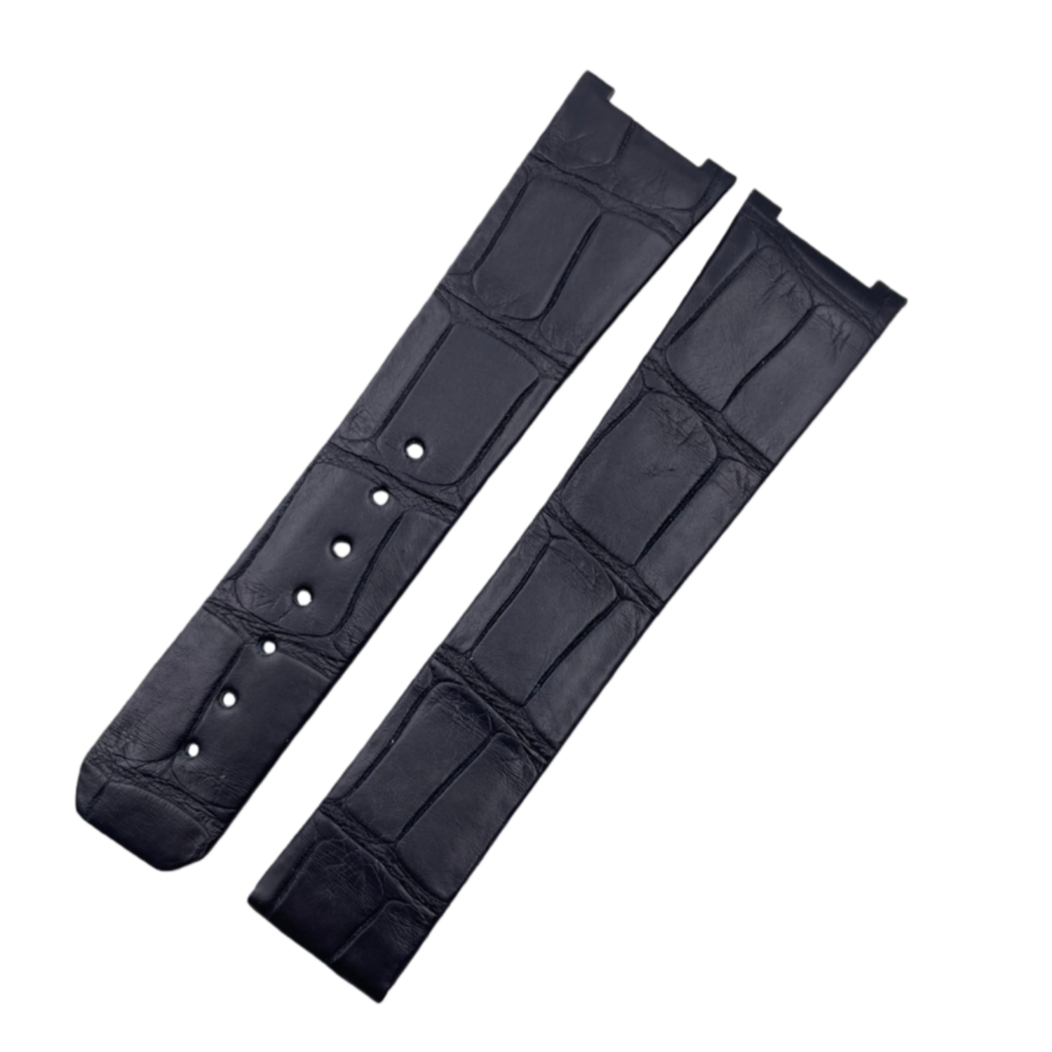 Compatible with Omega Constellation Series 35.5 Dial 23 Lug Polished Blue ALLIGATOR Strap