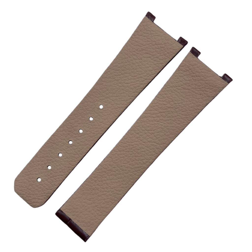 Compatible with Omega Constellation Series 35.5 Dial 23 Lug Polished Blue ALLIGATOR Strap