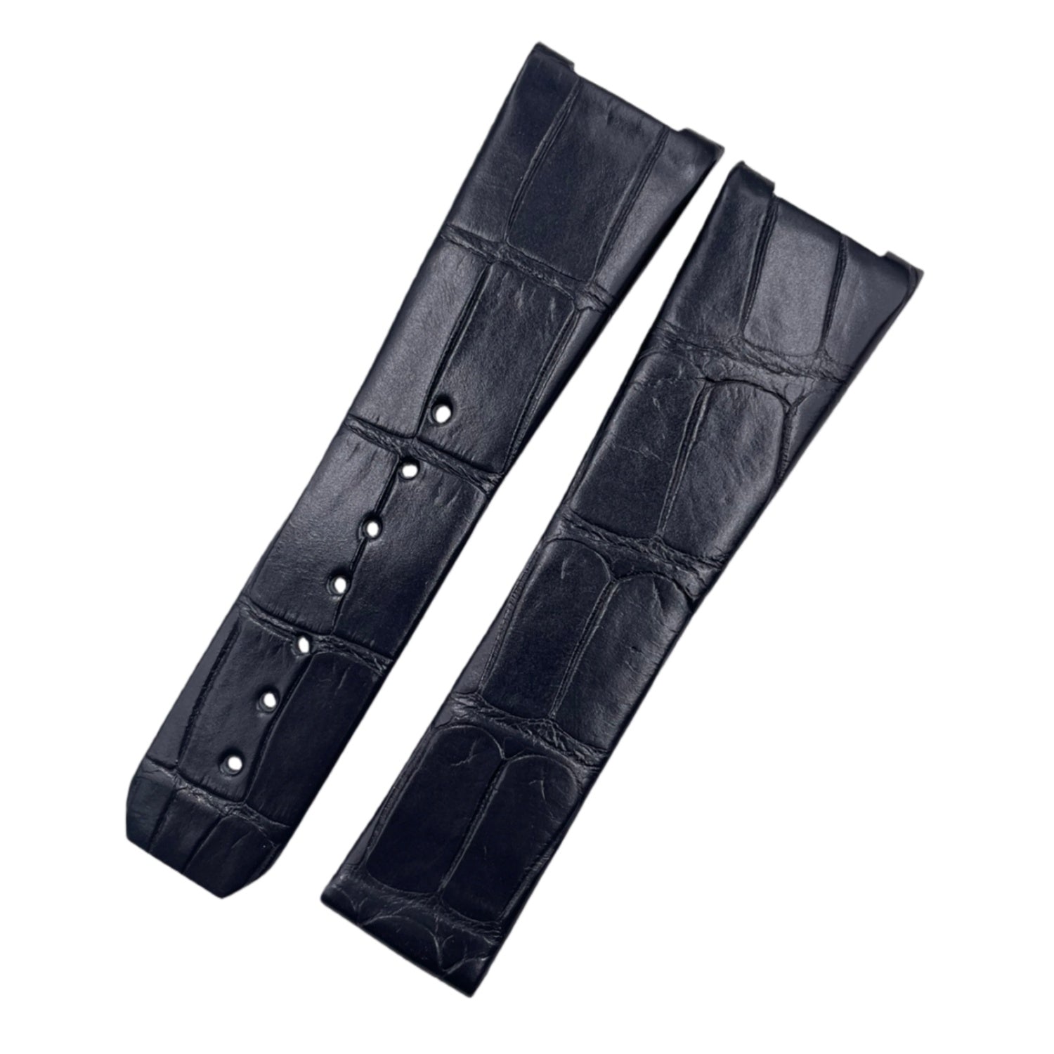 Compatible with Omega Constellation Series 35.5 Dial 23 Lug Polished Blue ALLIGATOR Strap