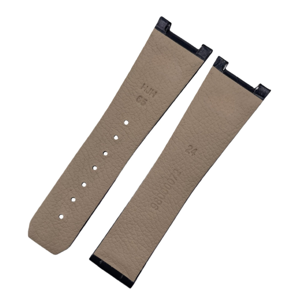 Compatible with Omega Constellation Series 35.5 Dial 23 Lug Polished Blue ALLIGATOR Strap