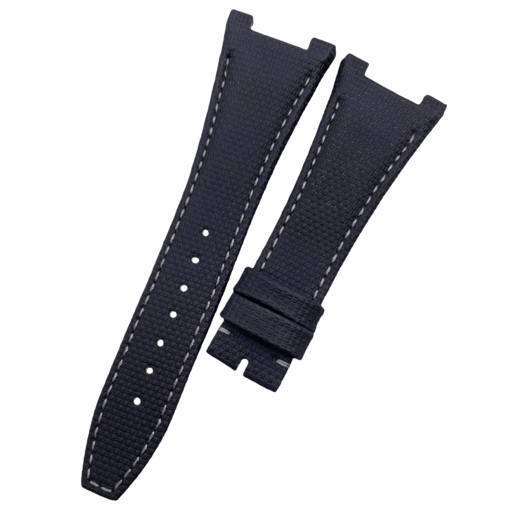 Compatible with IWC Engineer IW379201 Black Nylon Pattern Fluororubber Strap