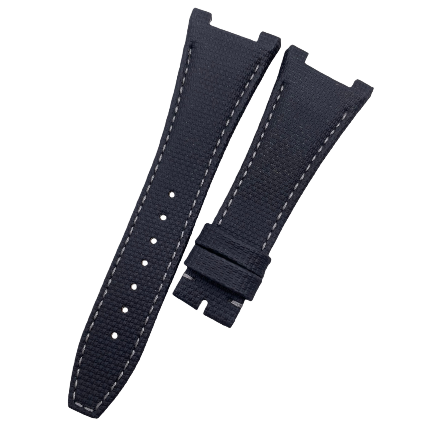 Compatible with IWC Engineer IW379201 Black Nylon Pattern Fluororubber Strap