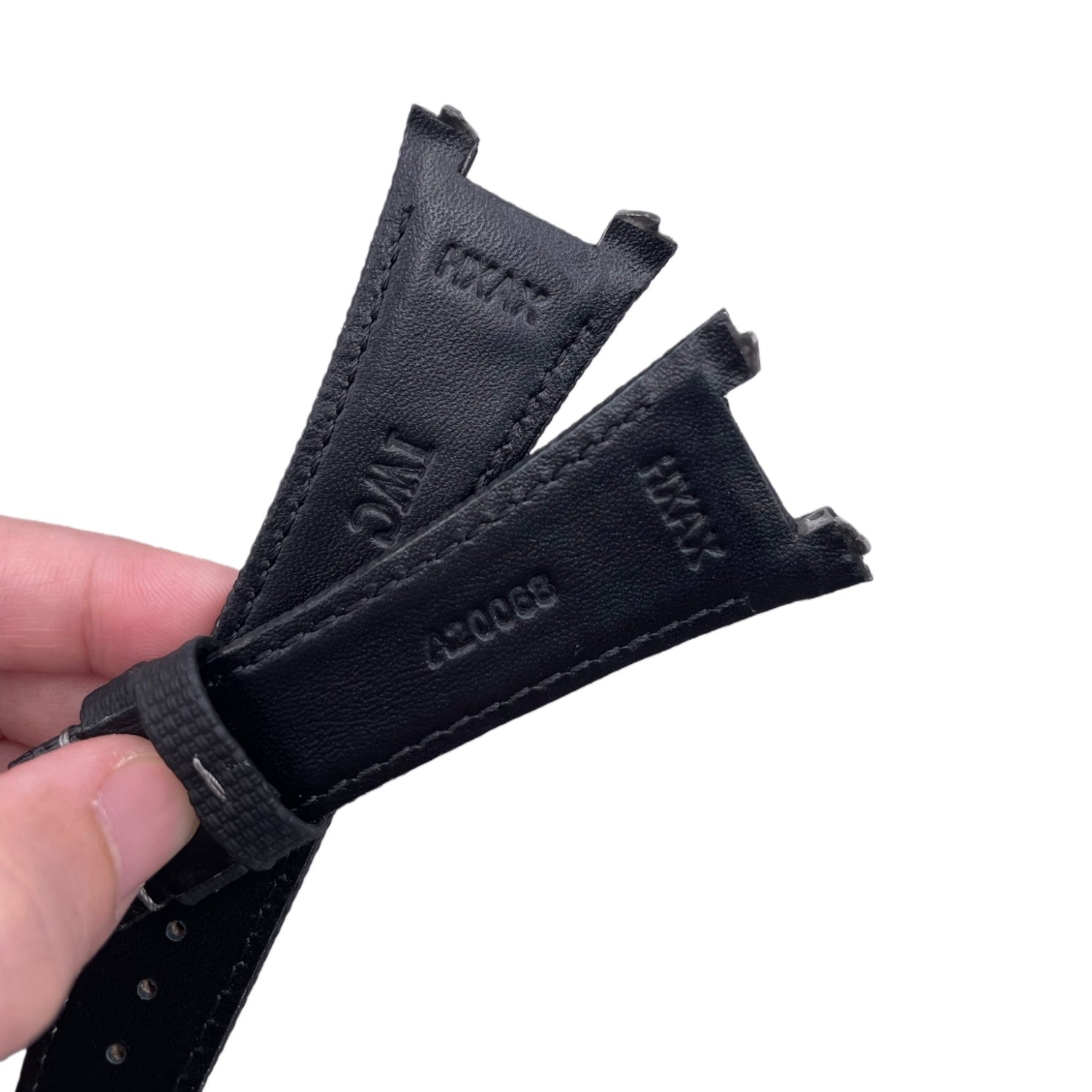 Compatible with IWC Engineer IW379201 Black Nylon Pattern Fluororubber Strap
