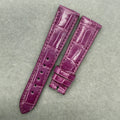 Alligator Leather Watch Strap for BVLGARI Women's BB33C2SL/D Series - Purple Strap