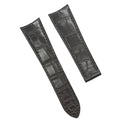 Custom Handmade Black Alligator Leather Watch Strap for Cartier Calibre de Cartier W7100037