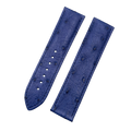 Custom Handmade Dark Blue Ostrich Leather Watch Strap for Watch Bands Seamaster Speedmaster (Model: 231.13.42.21.03.001)