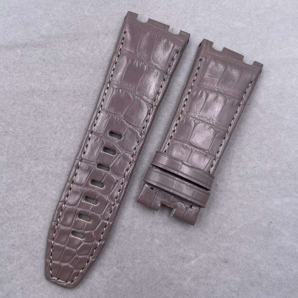 Compatible with Audemars Piguet Royal Oak, Crocodile Leather Watch Strap