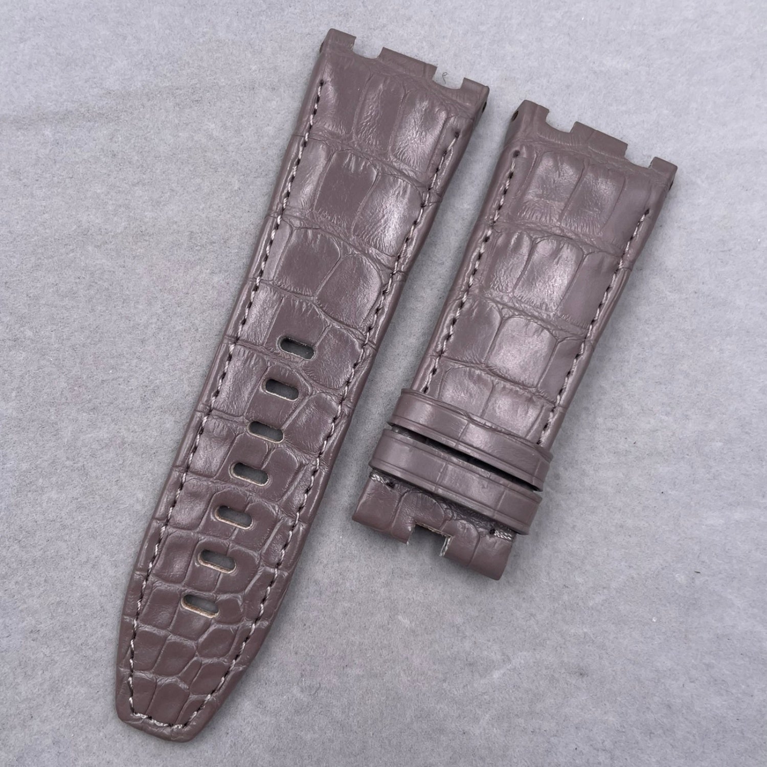 Compatible with Audemars Piguet Royal Oak, Crocodile Leather Watch Strap