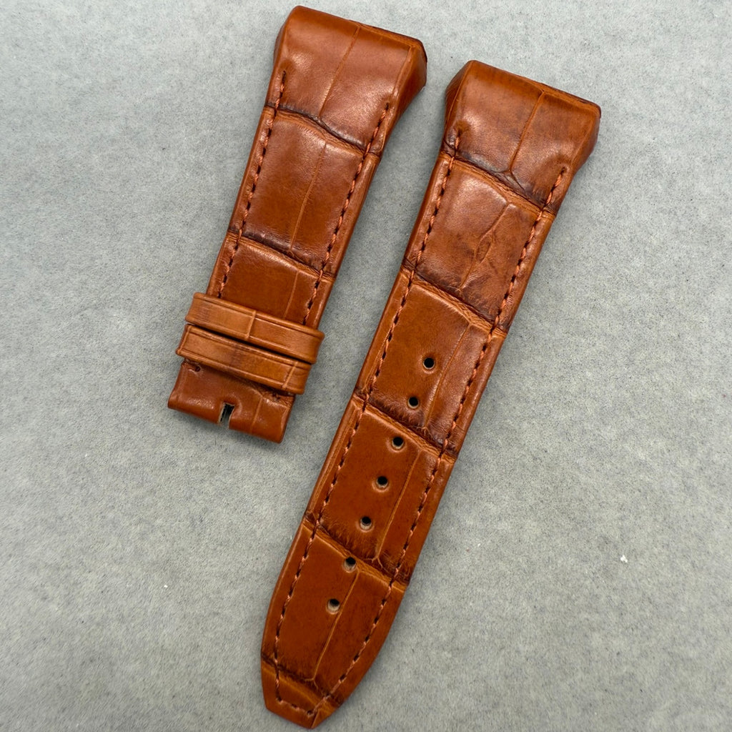 Double-Sided Crocodile Leather Watch Strap Compatible with Franck Muller V45