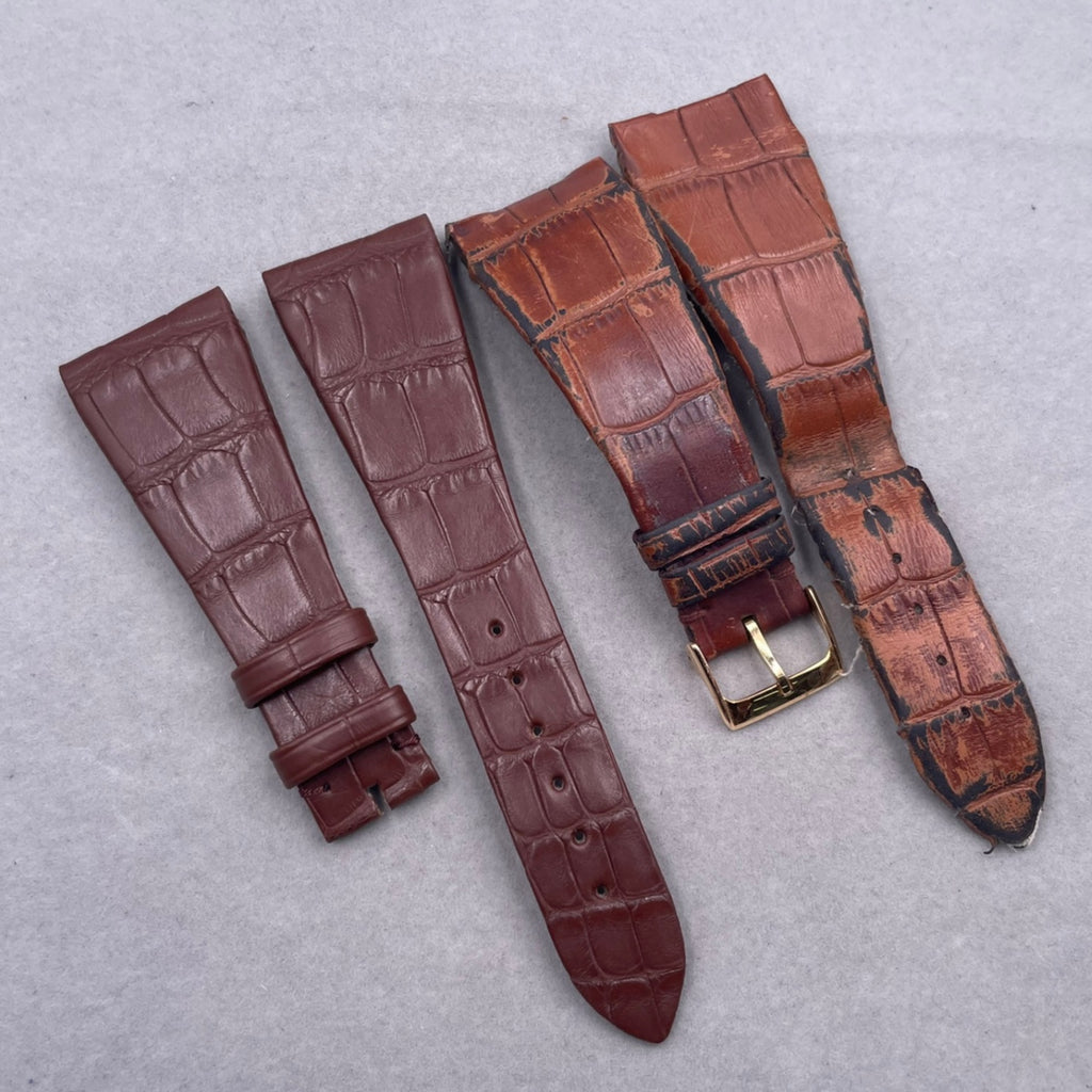 Handcrafted Custom ALLIGATOR Leather Strap for Girard-Perregaux 1945 Series 25805/25815 (Headsnap Version)