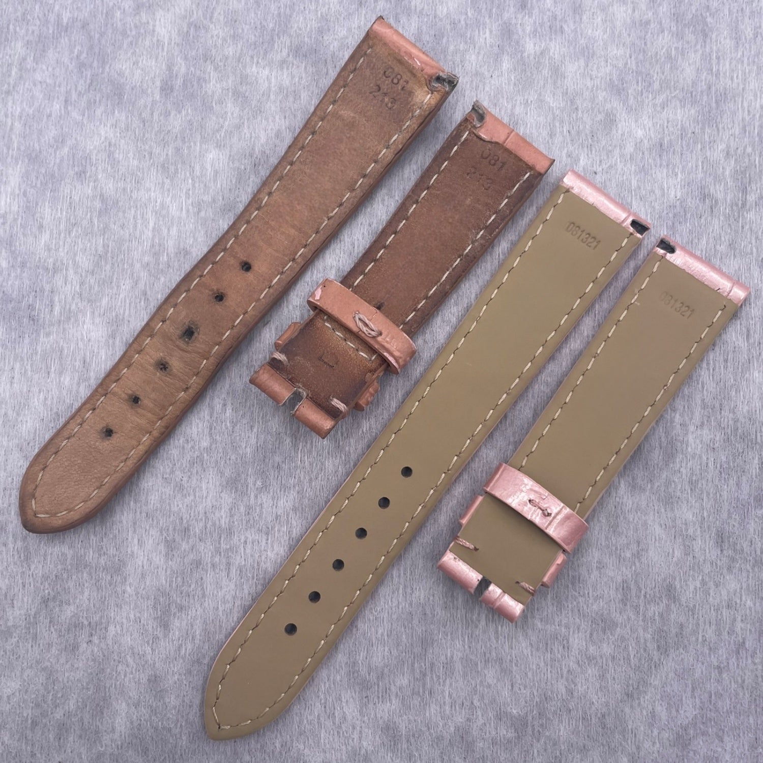 Fits Vacheron Constantin 1792 Series 25010 Pearlescent Pink ALLIGATOR Ladies Handmade Custom Watch Strap