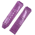 Handcrafted Custom Purple ALLIGATOR Leather Strap for Hublot Big Bang 341 (Ladies')