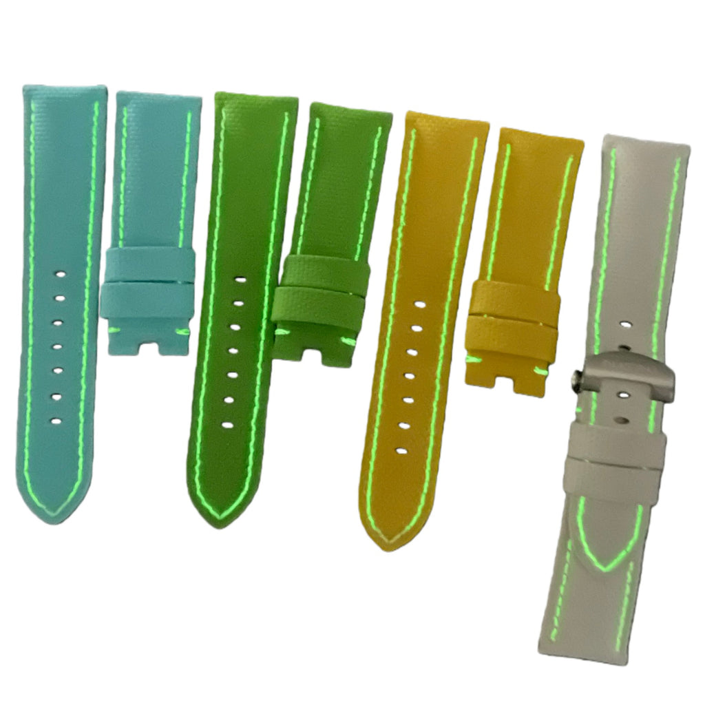 Compatible with Panerai Nylon Pattern Fluororubber Luminous Stitch Handmade Custom Strap