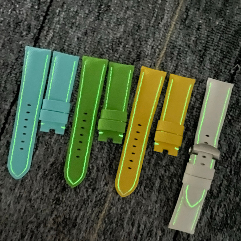 Compatible with Panerai Nylon Pattern Fluororubber Luminous Stitch Handmade Custom Strap